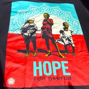 Obey T Shirt with Hope Graphic Size M